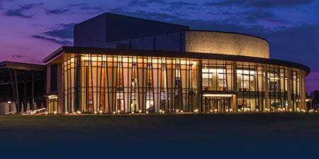 living in Auburn, Alabama offers many events including this Night picture Gogue Performing Arts Center in Auburn, Alabama