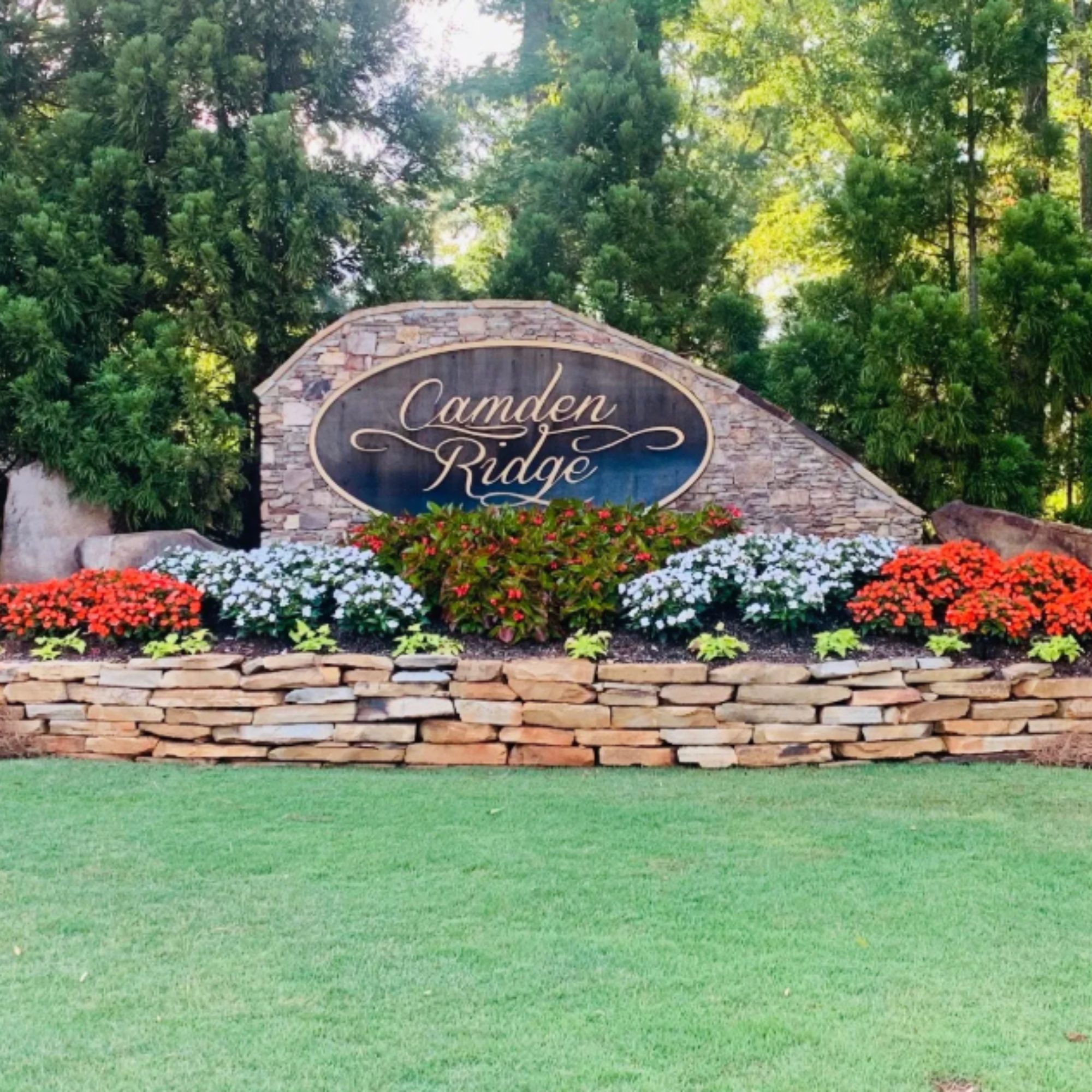 Camden Ridge neighborhood in Auburn Alabama with residential homes